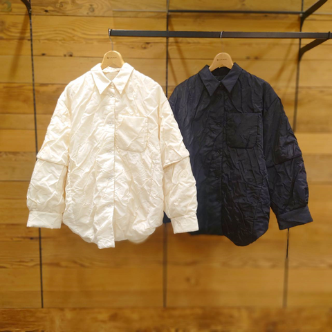 ☆CLANE PADDED CRUMPLY SHIRT JACKET☆ : LOURDES SELVA ルルドセルバ店