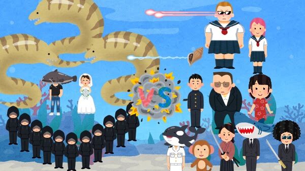 いらすとやの素材だけでアニメ再現したよ いらすとやの素材だけでアニメ再現したよ