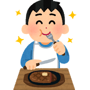 syokuji_steak_man