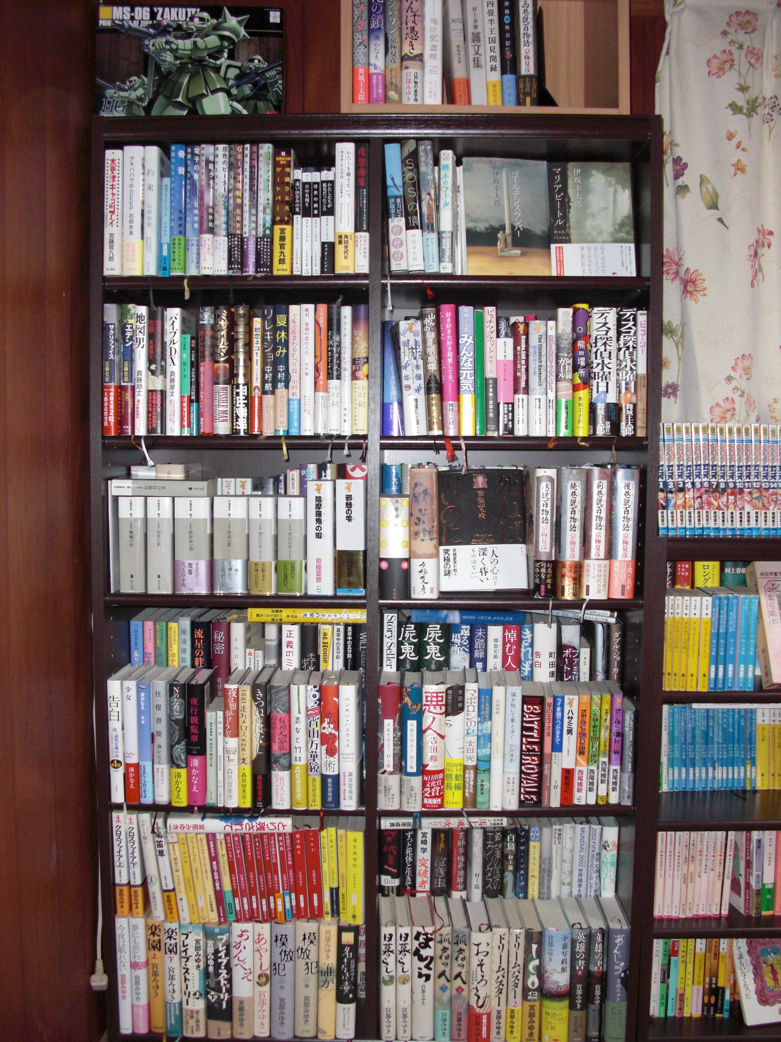 本棚完成 書斎充実 俺の部屋では 花は枯れない