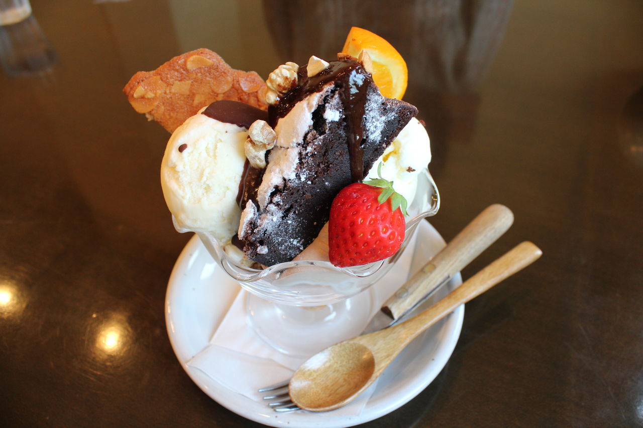 宇多津 リンドン でパフェとケーキ うろうろうろこ もーっとうろうろ