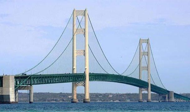 マキナック橋ーミシガン州 アメリカ World Bridge マキナック橋ーミシガン州 アメリカ World Bridge