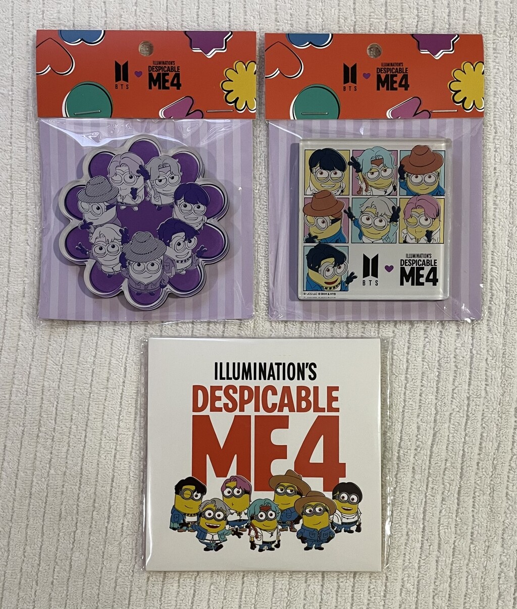 BTS X DM4(『怪盗グルーのミニオン超変身』)」のPOPUPショップに