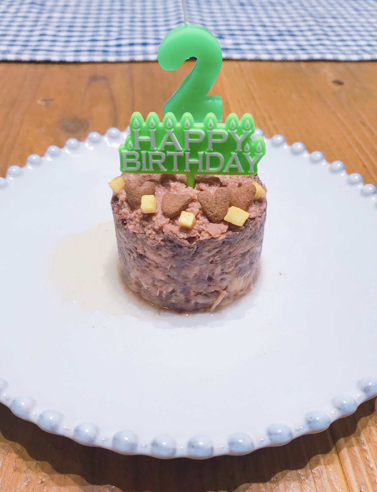 猫缶でケーキ もも太君2歳のお誕生日おめでとう Love にゃんず