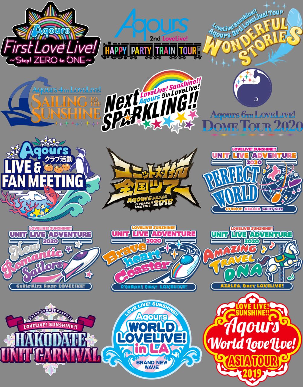 ラブライブ Aqoursのライブロゴで好きなヤツwwwww ラブライブ タイムズ ラブライブまとめ ラブライブ Aqoursのライブロゴで好きなヤツwwwww ラブライブ タイムズ ラブライブまとめ