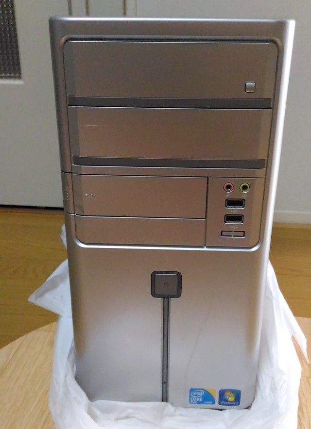 ジャンクpc ハードオフで1500円 税抜 のデスクトップpcを買ってきたよ ﾟwﾟ ３３３ 17 9 10 Core2quad ただしローエンドに限る Pc館 旧 ふっけんのパソコンなジャンク生活