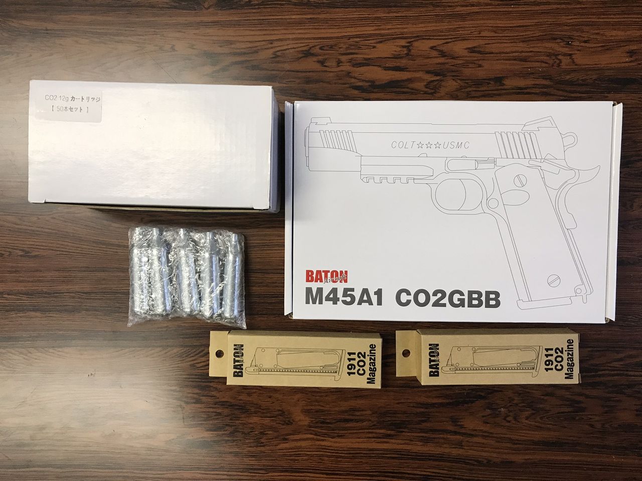 エアガンレビュー】Gunsmith BATON M45A1 CO2GBB : Bravo1は自重で落下 