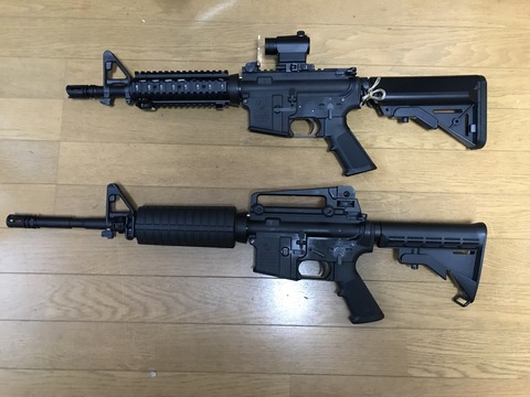 エアガンレビュー】S&T M4A1 GBB（4）〜実射比較編 : Bravo1は自重で