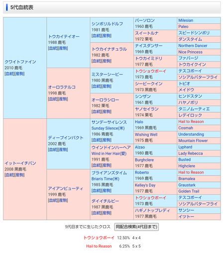 令和の時代にとんでもない血統の馬が誕生