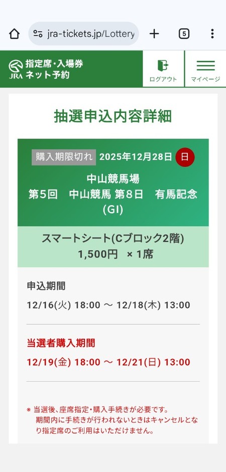 有馬記念の指定席自由席の高額転売に、JRAはどこまで動くのか