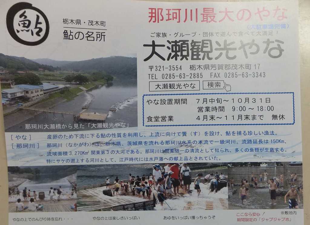 大瀬観光やなで鮎刺し 栃木県茂木町 渓流釣りと食べ歩き桐生岩魚のブログ 大瀬観光やなで鮎刺し 栃木県茂木町 渓流釣りと食べ歩き桐生岩魚のブログ