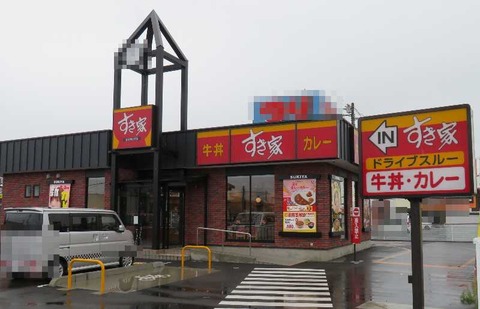 1すき家50号足利福富店