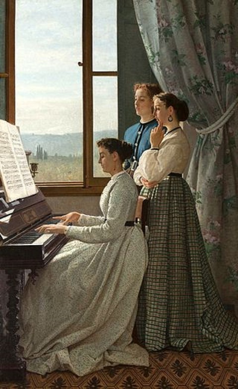 Silvestro_Lega_-_Il_canto_di_uno_stornello_-_1868