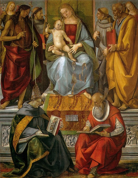 800px-Luca_signorelli,_vergine_in_trono_e_santi,_volterra