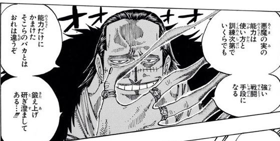 クロコダイル 海賊の格が違うんだブタ野郎 懸賞金8000万 覇気なし 44歳 ガー速