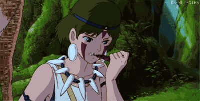 もののけ姫でサンが口移しでアシタカに干し肉を食べさせるシーン ガー速