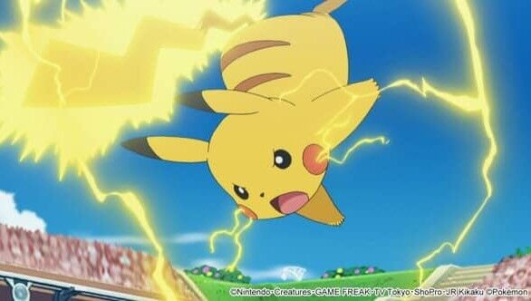 サトシのピカチュウ「10万ボルト、でんこうせっか、アイアンテール