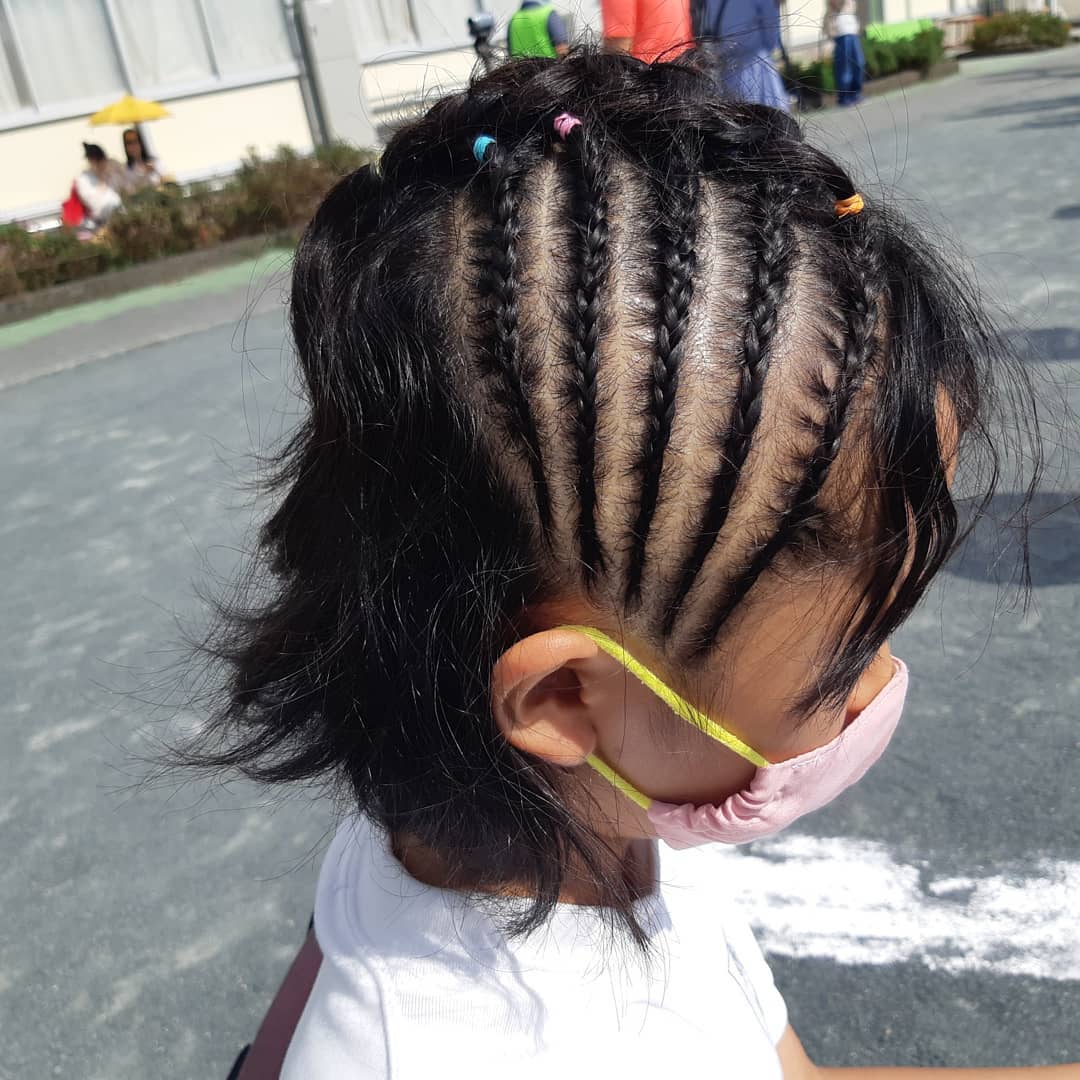 運動会ヘア コーンロウ 富士宮市luck Hairのブログ