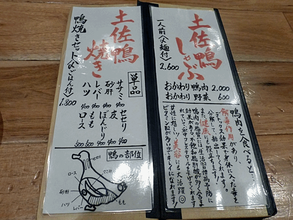 460メニュー