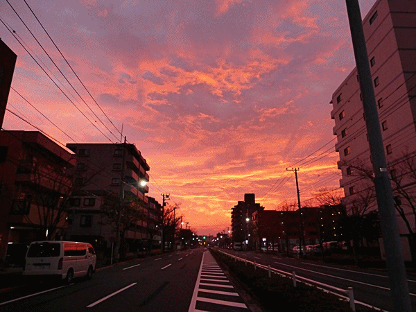 200朝焼け