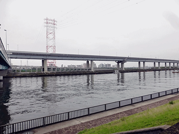 NN105対岸は高速道路