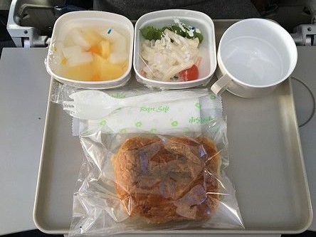 機内食→大連