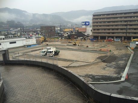 府中道の駅建設中