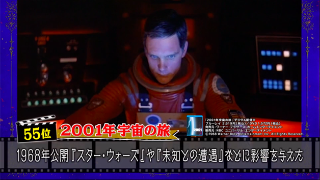 ブログ記事 日本テレビ 行列のできる相談所 日本人が好きな映画100 で 01年宇宙の旅 時計じかけのオレンジ がランクイン Kubrick Blog Jp スタンリー キューブリック