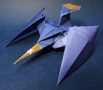 工房かしの木の工作日記 折り紙 ロボット