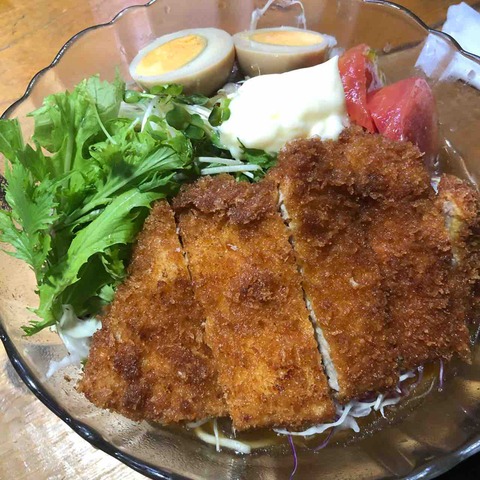 手作りの洋食屋さん里_カツ冷麺