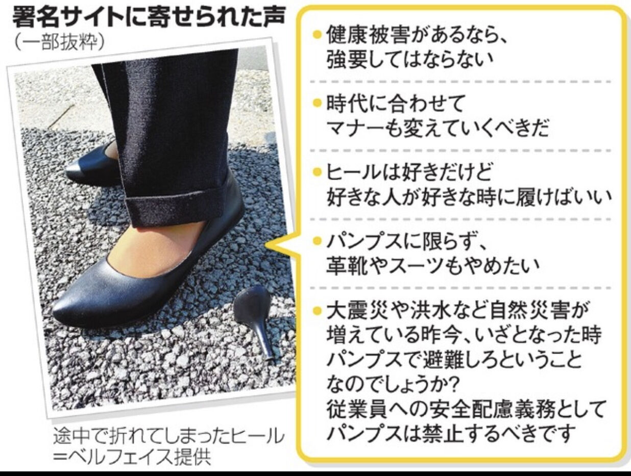 男で ハイヒールを履いた人が書いている 1日で ヒールが折れた そりゃあ 無理だ うちのワイフは Stap培養液を飲んで 足の裏の感覚が戻ってきたと言って喜んでいるよ 死刑囚