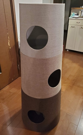 買ってみた】キャットインテリアタワー『necota』購入！ : 我が家の猫