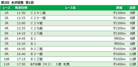 20220417水沢競馬レース一覧