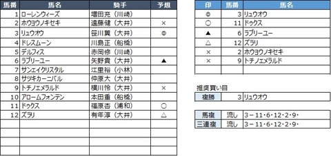20190730大井1R