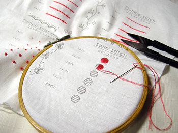 刺繍なう 刺繍なう