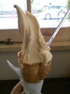 背面カメラで撮ったアイスクリーム 背面カメラで撮ったアイスクリーム
