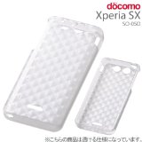 レイ・アウト docomo Xperia SX SO-05D用 キラキラ・ソフトジャケット/ラメクリア RT-SO05DC7/C