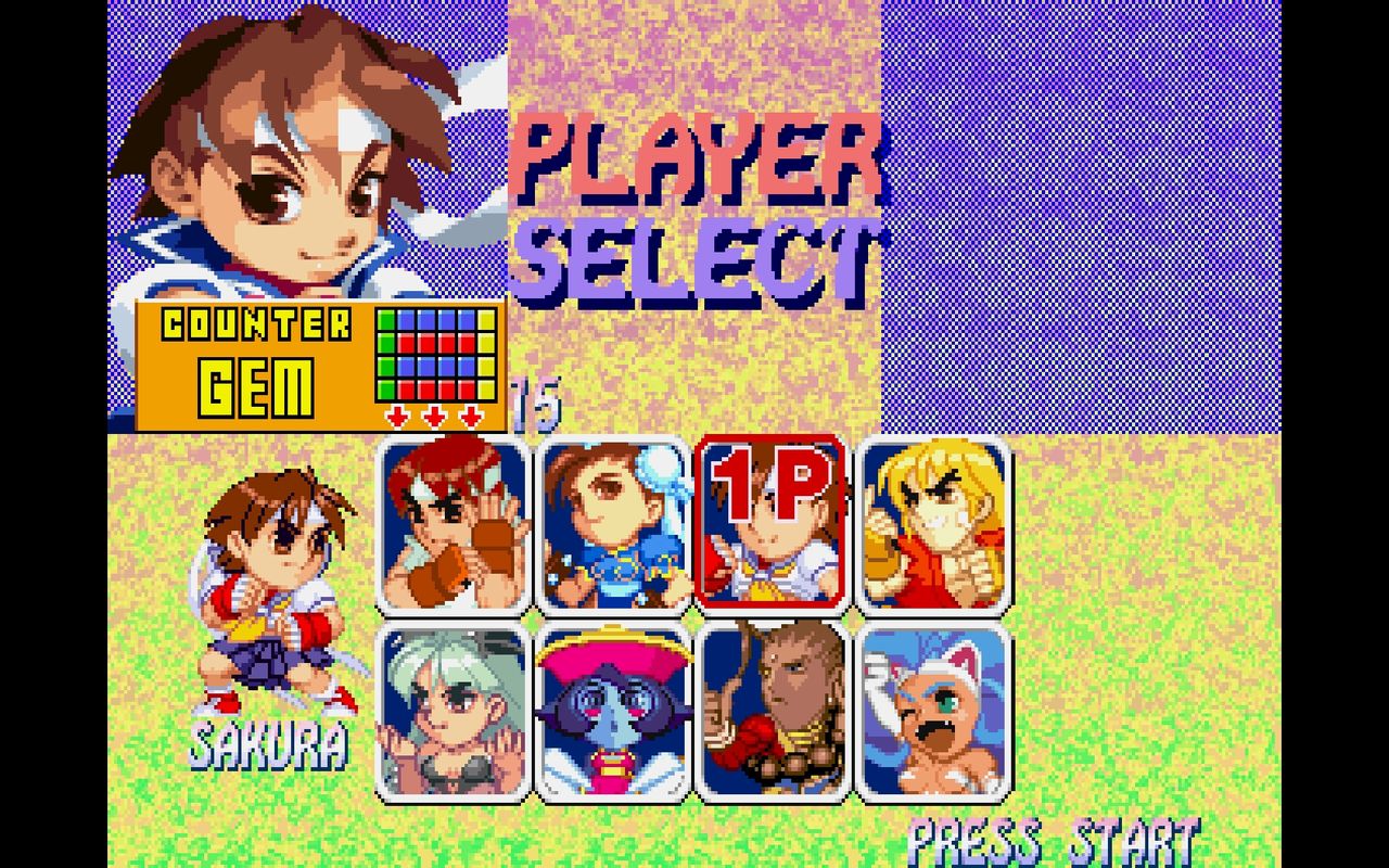 スーパーパズルファイターⅡX セガサターン版 販促ポスター B2サイズ 希少 スーパーパズルファイターⅡX セガサターン版 販促ポスター B2