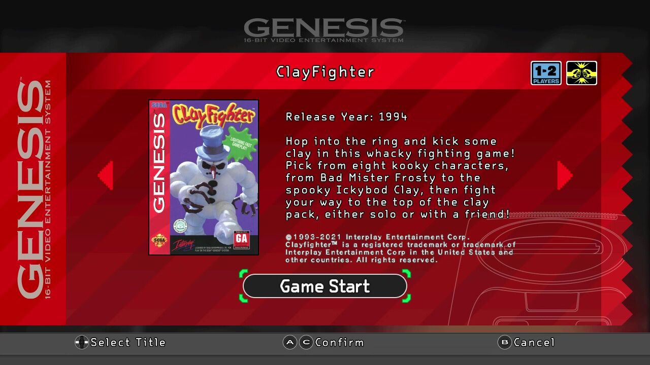 Genesis】クレイファイター : だんぼーるはうすinブログ