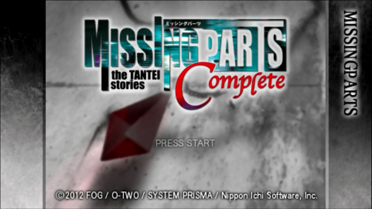 PSP】MISSINGPARTS the TANTEI stories Complete : だんぼー PSP】MISSINGPARTS the TANTEI stories Complete : だんぼー