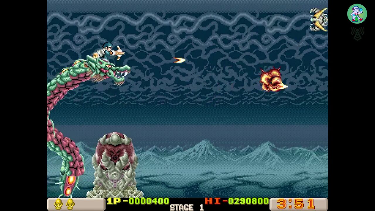 アイレム　ドラゴンブリード　アーケード版コンパネステッカー 竜に乗ってR-TYPE／ドラゴンブリード | レトロゲームを