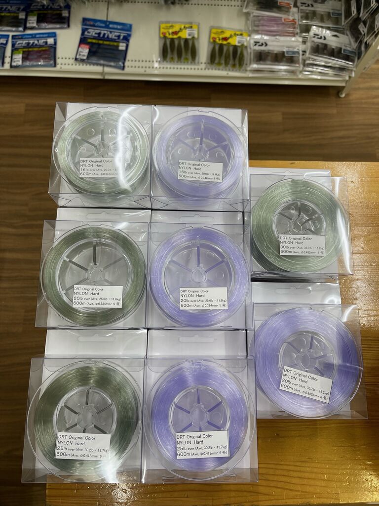 DRT 25lb NYLON パープル ☆新品 DRT♪ナイロン ハード 25lb 600m