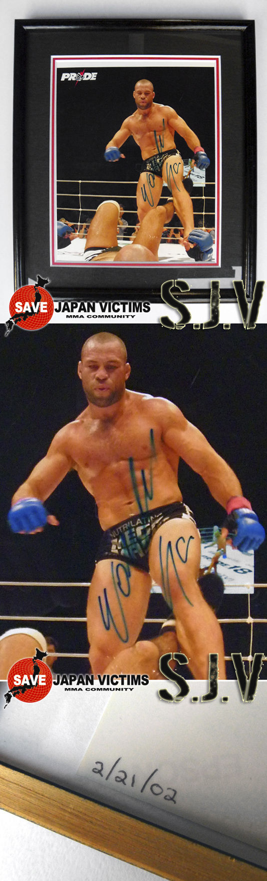 ヴァンダレイ・シウバ  プライド  直筆サイン入りステッカー ヴァンダレイ・シウバ プライド 直筆サイン入りステッカー