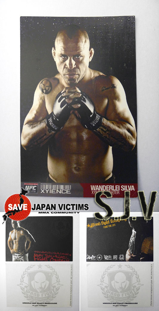 ヴァンダレイ・シウバ  プライド  直筆サイン入りステッカー ヴァンダレイ・シウバ 直筆サイン UFCグローブ （ジェロム・レ