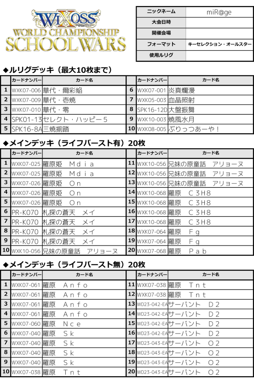 Wixoss Party 96 エア決闘者は思考する Wixoss Party 96 エア決闘者は思考する