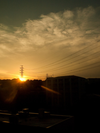 夕暮れ。
