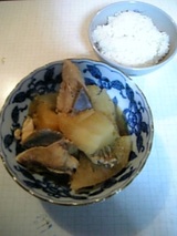 japanese mother`s dish(fish & radish)