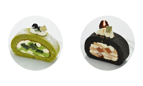 茶の雫ロール&焦がしきな粉ロール