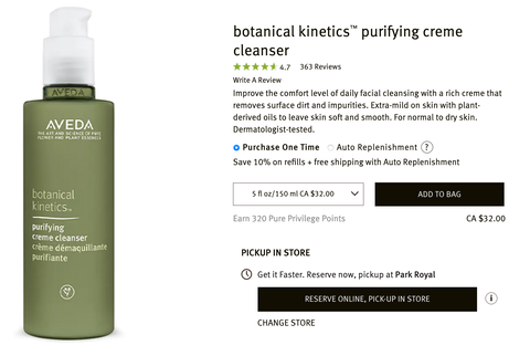 Aveda botanical kinetics cleanser