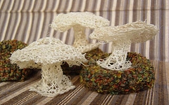 ooasa-kinoko5 Hemp yarn mushroom